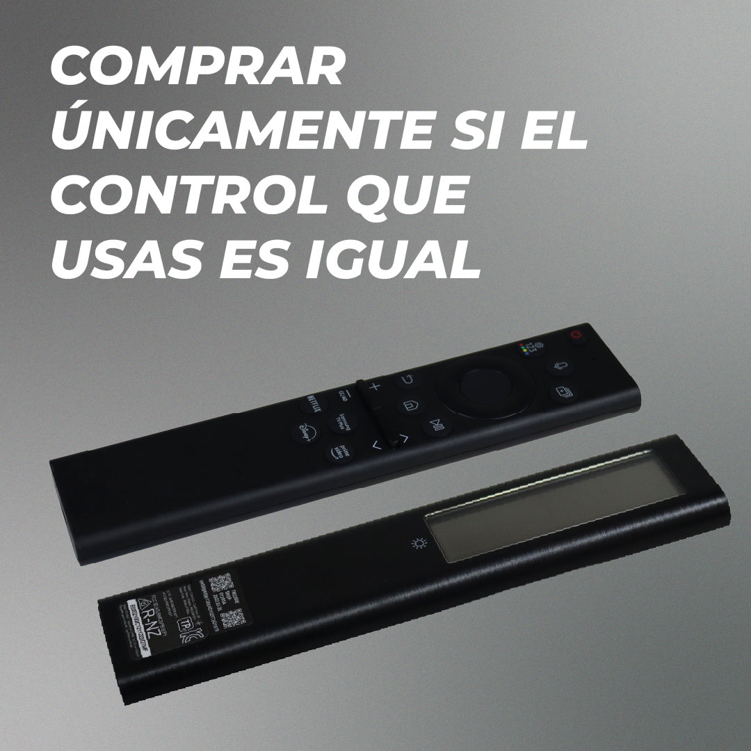 Control Remoto Samsung BN59-01385A con Voz | SolarCell Recargable USB-C | Compatible Smart TV 2021-2023 (Neo QLED, QLED, UHD, The Frame)