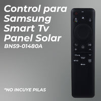 Control Compatible con Samsung BN59-01480A (TM2560E) Comando de Voz e IA SolarCell Recargable USB-C Compatible 2025 Neo QLED, OLED, QLED, The Fram