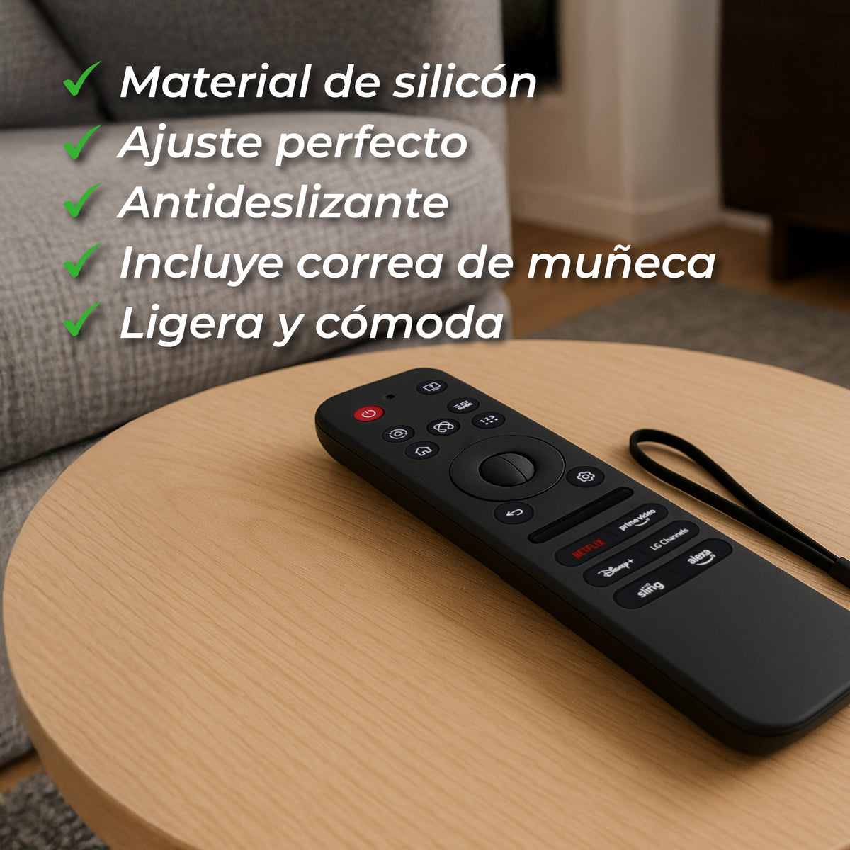 Funda de Silicón para Control LG 2025 – Antigolpes, Antideslizante y Resistente