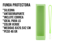 Funda Silicon Modelos SONY - Verde Fosforescente