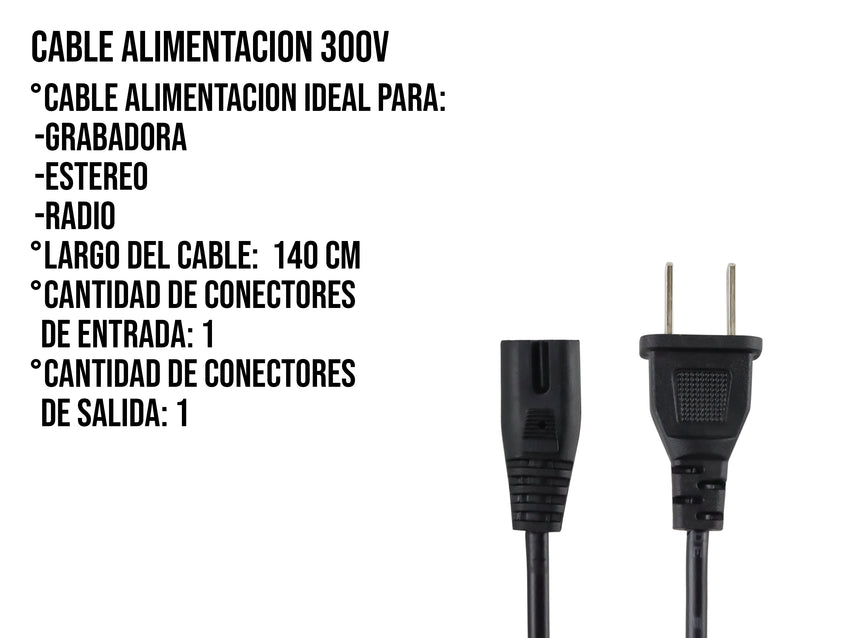 Cable de Alimentación Para Grabadora