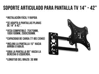 Soporte Articulado Para Pantalla 14