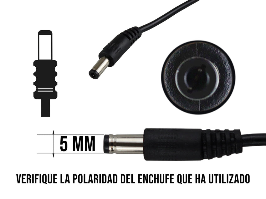 Eliminador 15v 2A Punta Amarilla 5mm