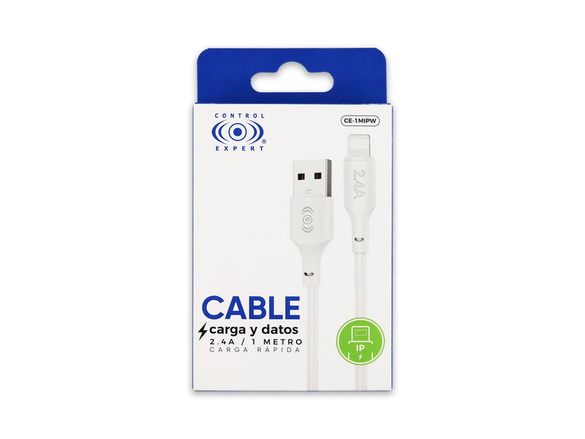 Cable USB a iPhone Blanco