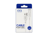Cable USB a Tipo C Blanco 1 metro 2.4 A