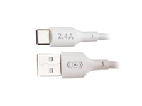 Cable USB a Tipo C Blanco 1 metro 2.4 A
