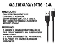 Cable USB a V8 Negro