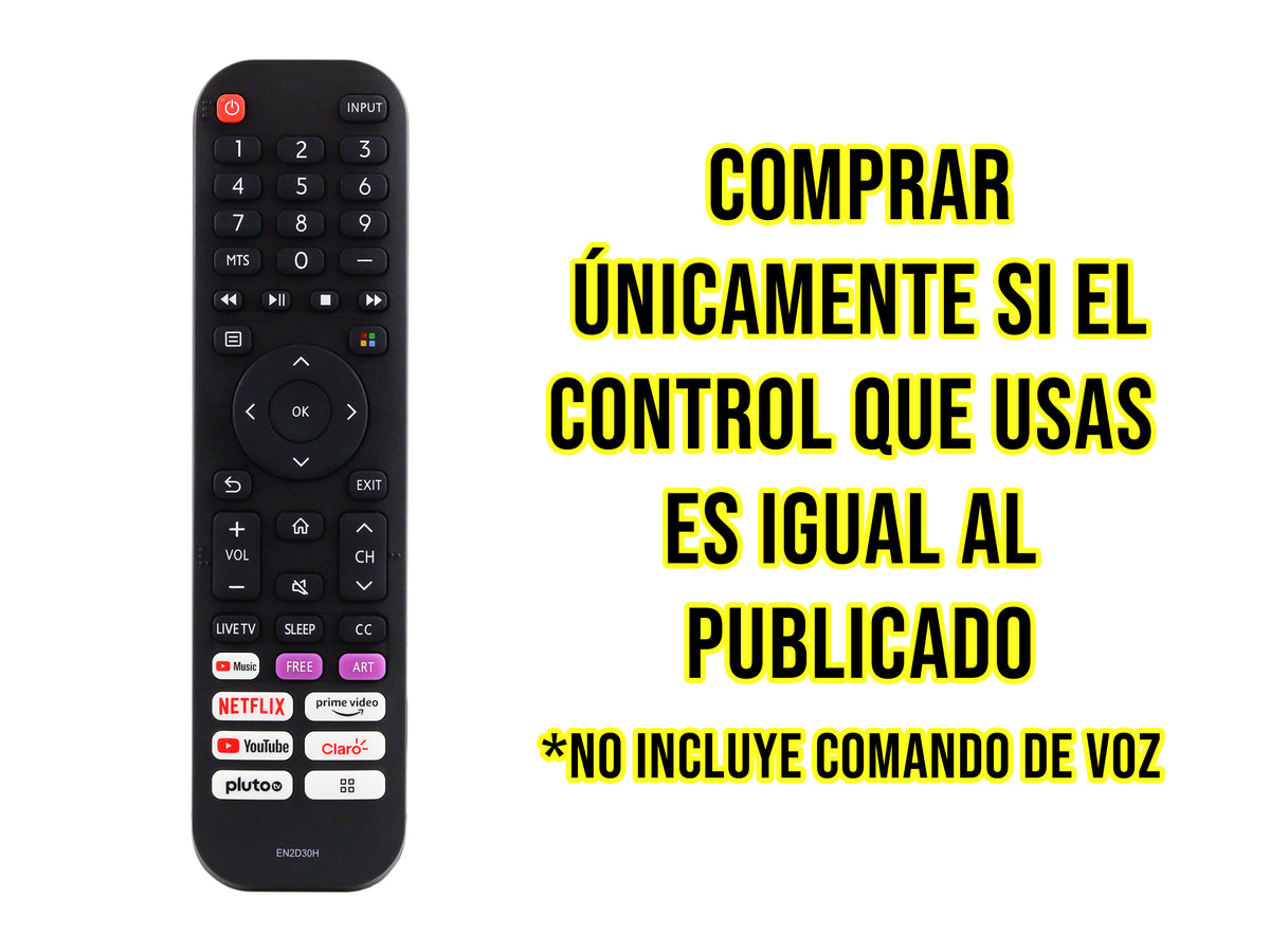 Control Para Hisense Smart TV