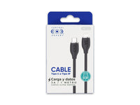 Cable Tipo a iPhone 30W Carga Rápida Negro