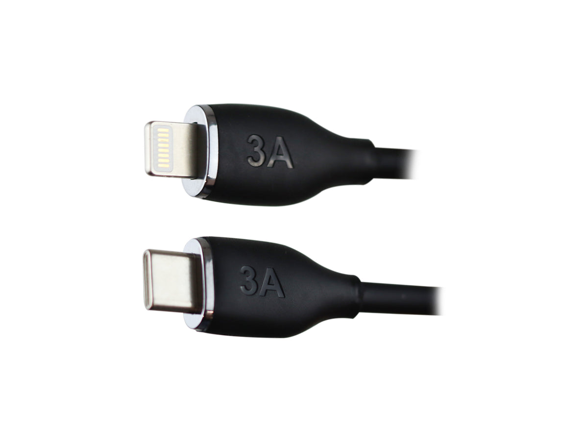 Cable Tipo C a iPhone 30W Carga Rápida Negro