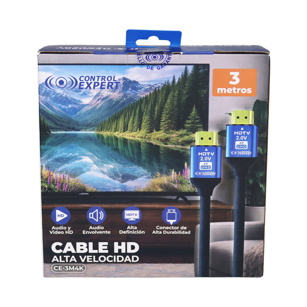 Cable HDMI 2.0 de Alta Velocidad 4K – 3 metros