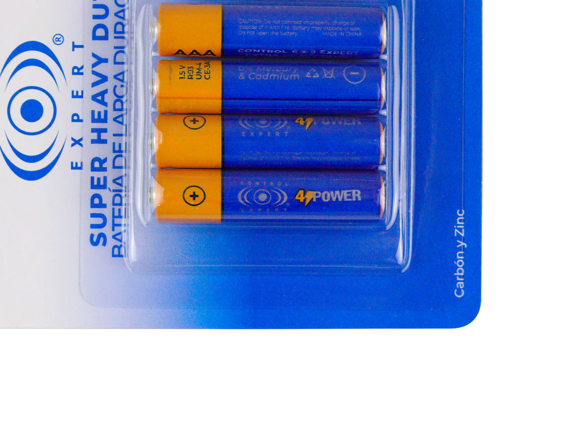 Paquete 4 Pilas AAA Larga Duración