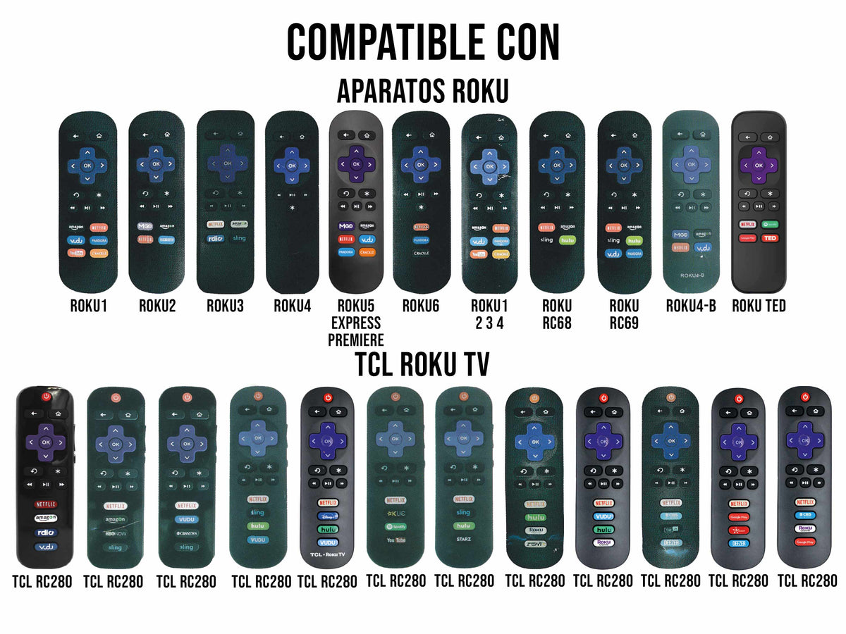 Control Compatible Con Tcl LG Hisense Sharp Philips Hitachi