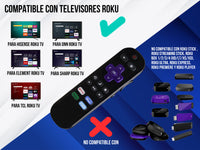 Control para Sharp Roku Smart Tv