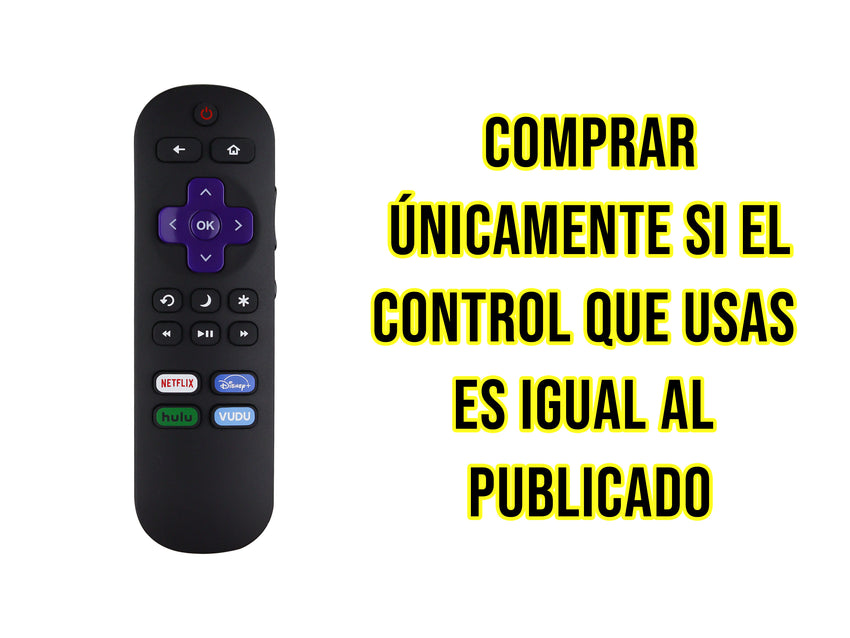 Control para Hisense Roku Smart Tv