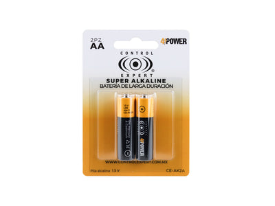Pilas AA Alcalinas Paquete 4 Piezas Blíster 1.5V Gran duración