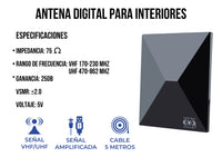 Antena Digital para Interiores