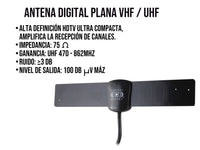 Antena Digital Plana Alta Definición