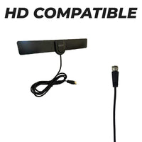 Antena HD Plana Cable 1.8m Cable Coaxial