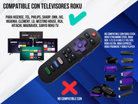 Control para Magnavox Roku Smart Tv