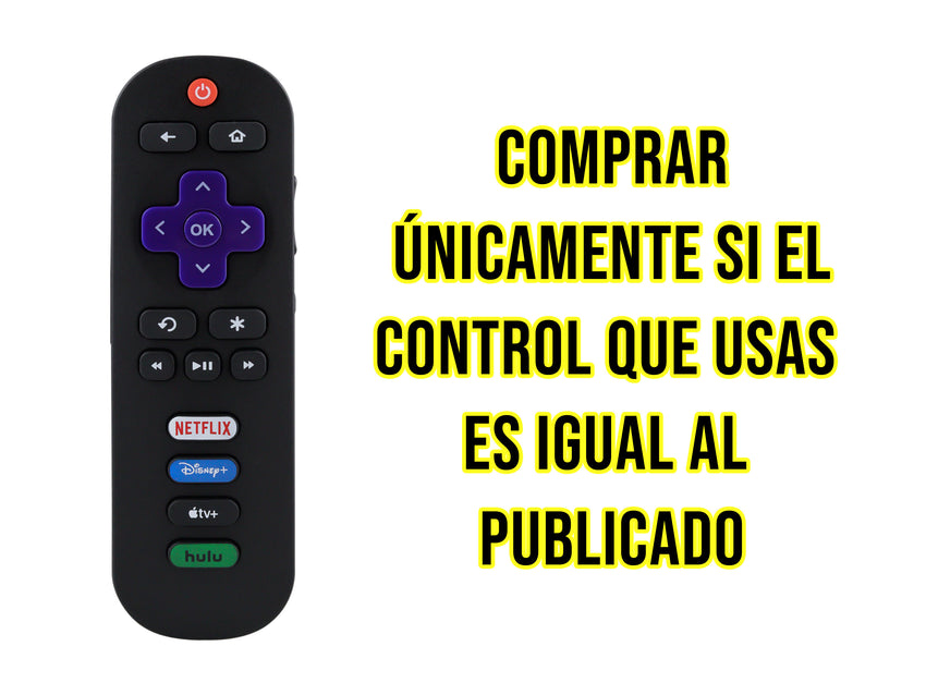 Control para Element Roku Smart Tv