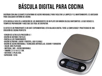 Báscula Digital para Alimentos 10 kg – 0.1 p