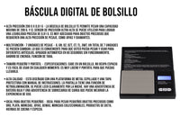 Báscula Digital de Bolsillo 200 g a 0.01 gr