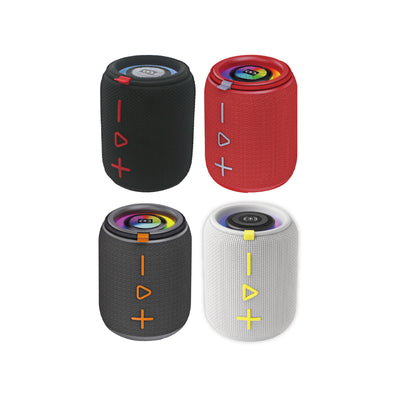 Bocina Bluetooth Inalámbrica Hi-Fi - 10W con Luces LED y TWS Puerto USB Micro SD