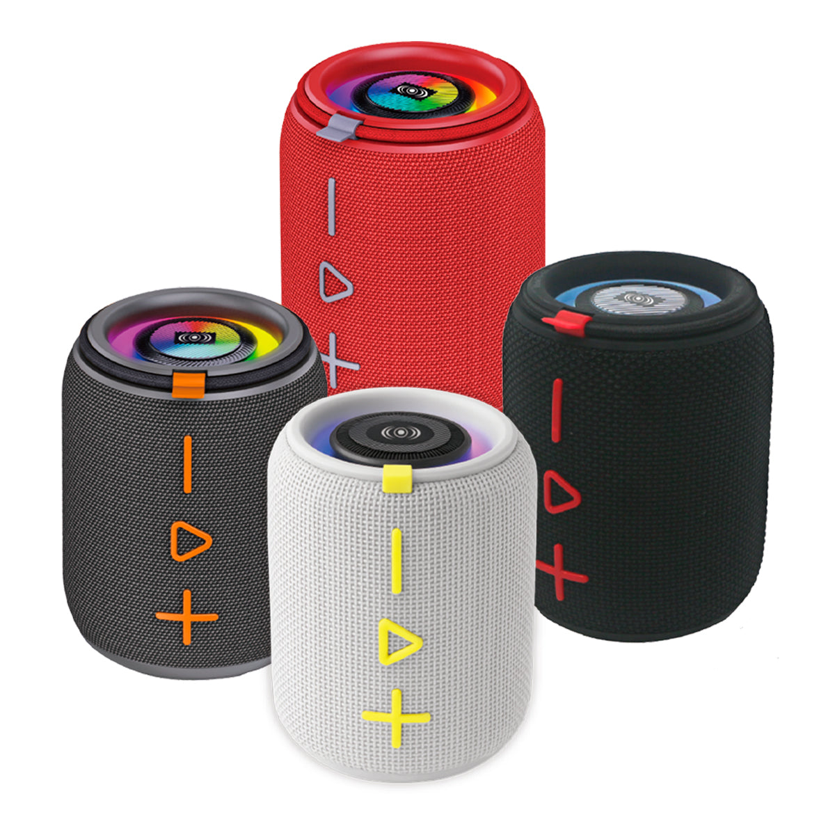 Bocina Bluetooth Inalámbrica Hi-Fi - 10W con Luces LED y TWS Puerto USB Micro SD