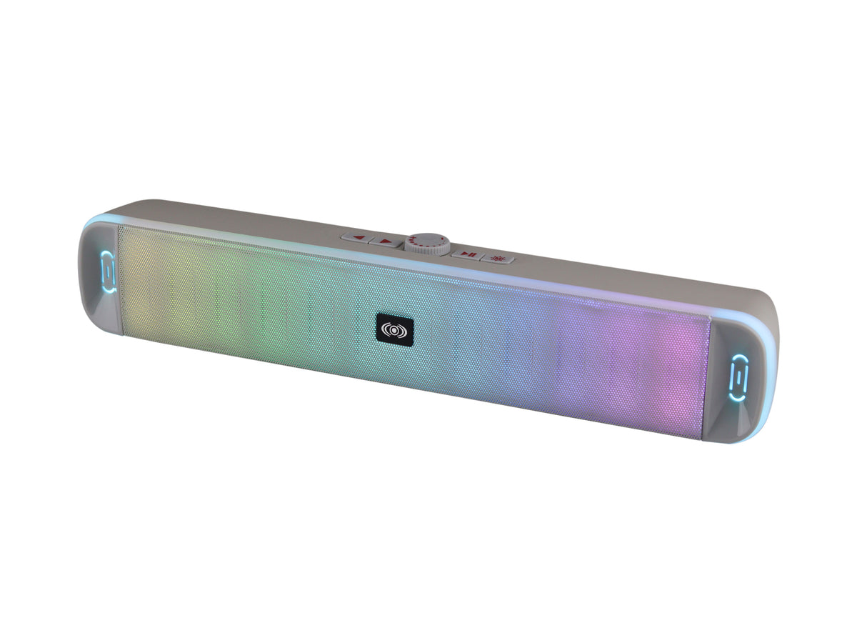 Bocina Portátil Tipo Barra CE-B383 – Luces RGB, Bluetooth 5.3 y Manos Libres
