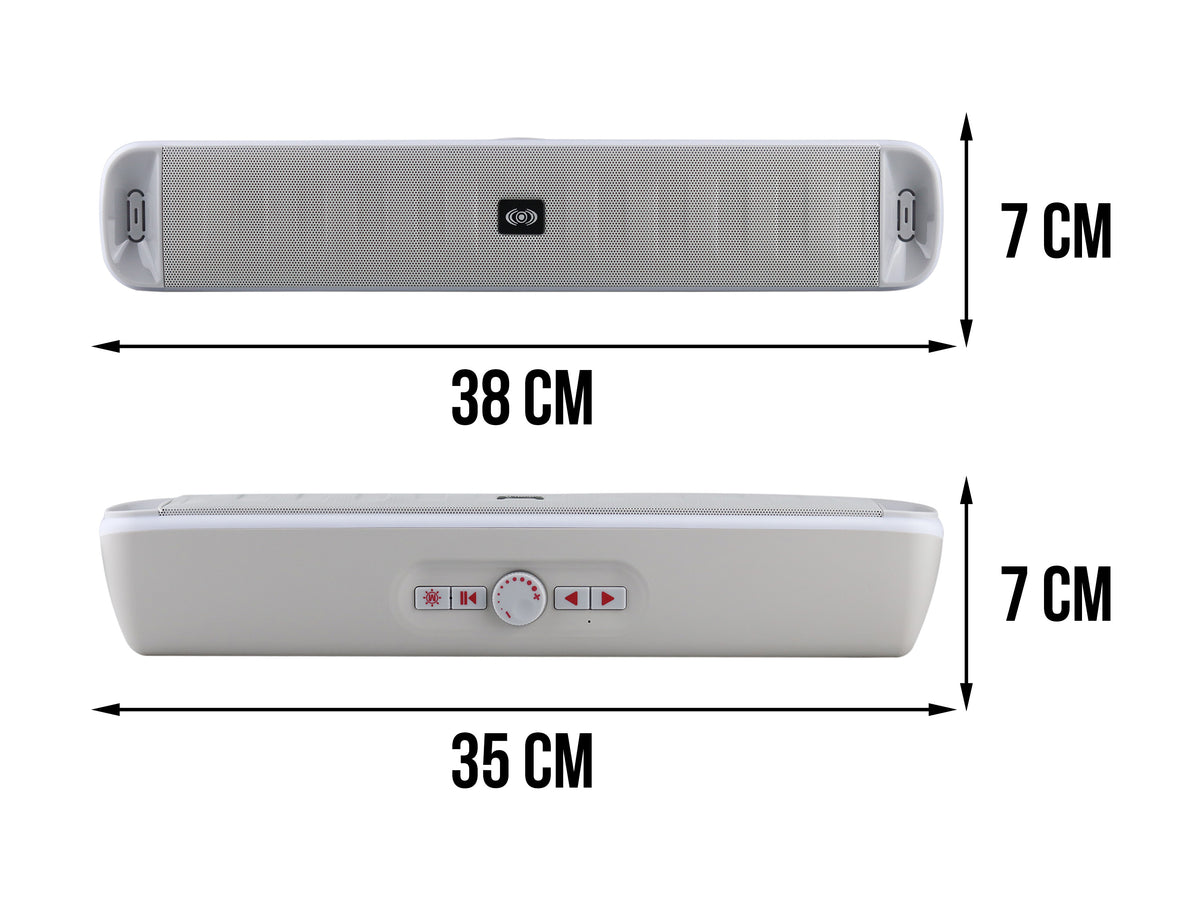 Bocina Portátil Tipo Barra CE-B383 – Luces RGB, Bluetooth 5.3 y Manos Libres