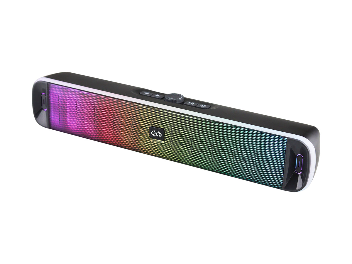 Bocina Portátil Tipo Barra CE-B383 – Luces RGB, Bluetooth 5.3 y Manos Libres