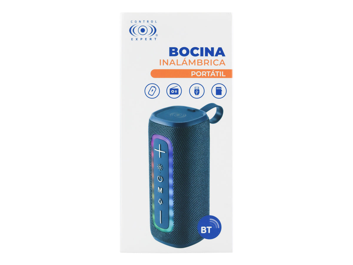 Bocina Bluetooth Portátil con Puerto USB – Sonido Estéreo, Micro SD y Auxiliar.