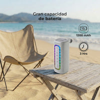 Bocina Bluetooth Portátil con Puerto USB – Sonido Estéreo, Micro SD y Auxiliar.