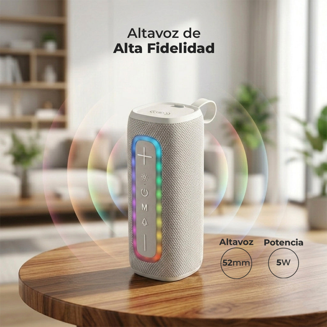 Bocina Bluetooth Portátil con Puerto USB – Sonido Estéreo, Micro SD y Auxiliar.