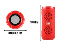 Bocina Portátil Bluetooth Varios Colores - Rojo