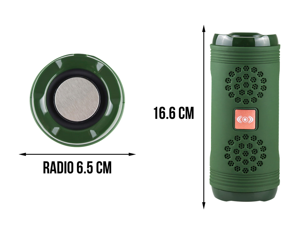 Bocina Bluetooth con USB, Auxiliar, Memoria SD y Radio FM – Varios Colores