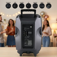 Bocina Amplificada De 8 Pulgadas Tws Usb Radio Fm 20w