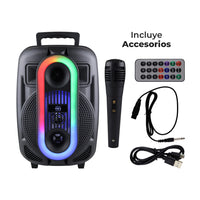 Bocina Amplificada De 8 Pulgadas Tws Usb Radio Fm 20w