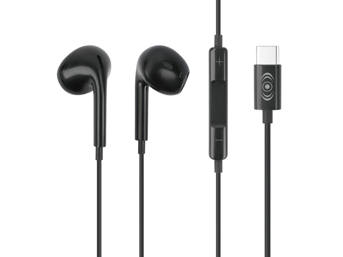 Audífonos con Cable Tipo C CE-CAU10 – Sonido Estéreo, Micrófono Colores Blanco y Negro