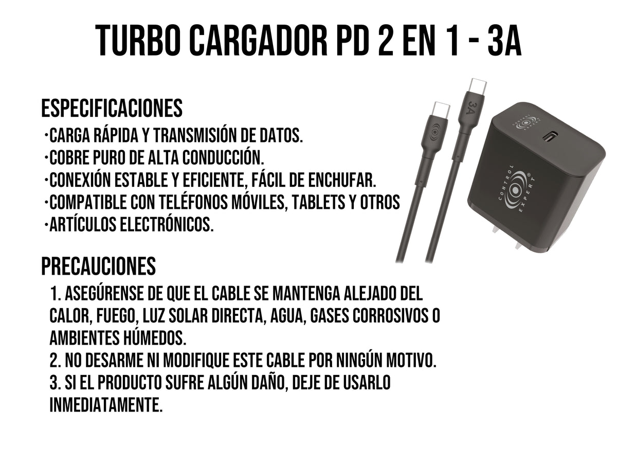 Combo Cargador Tipo C a Tipo C
