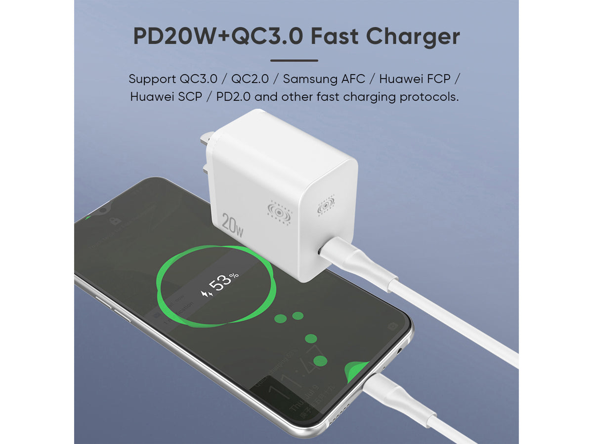 Cargador USB 20W Portátil 5V 3A Carga Rápida