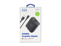 Combo Cargador IPhone 2AMP Negro