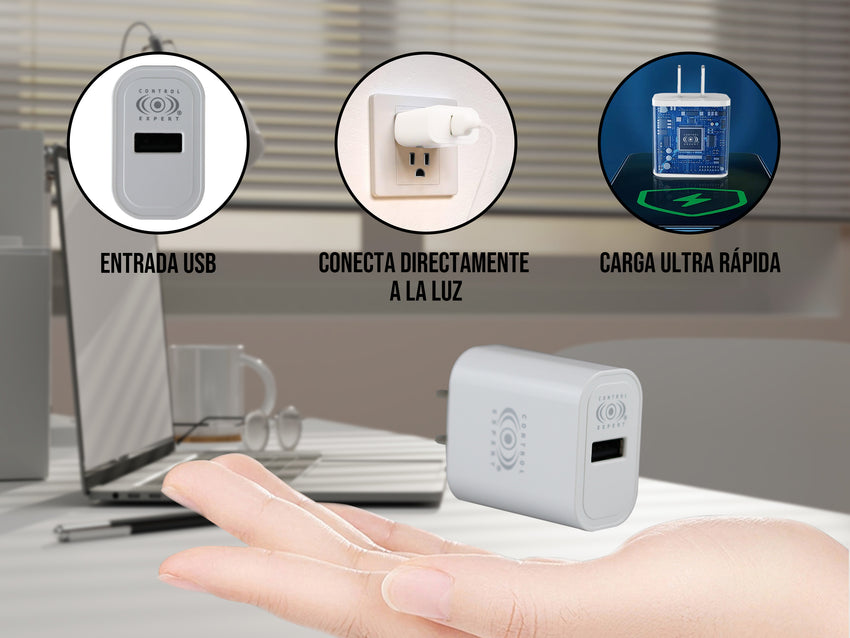 Combo Cargador IPhone 2AMP Blanco