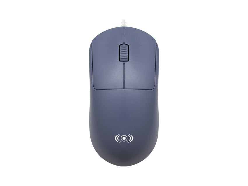 Mouse Alámbrico Óptico Diseño Ergonómico - Gris