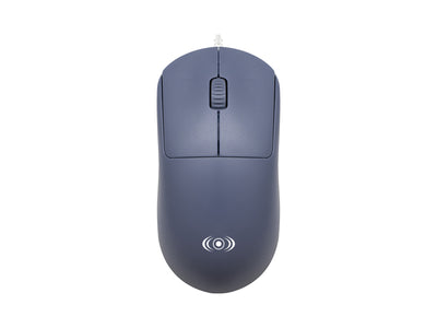 Mouse Alámbrico Óptico Diseño Ergonómico - Gris