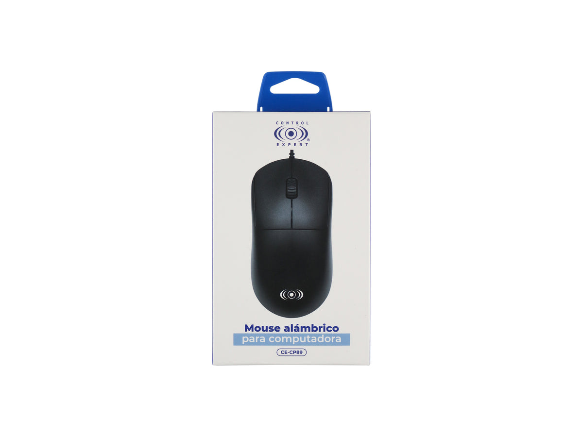 Mouse Alámbrico Óptico con Diseño Ergonómico – Varios Colores