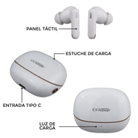 Audífonos In-Ear Pro Sound BT 5.4 – Ultra Ligeros, Conexión Estable y Sonido Hi-Fi de 10mm