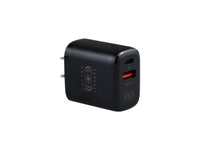 Cargador USB Y Tipo PD 38W Negro Carga Rápida