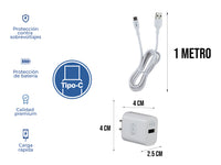 Combo Cargador Tipo 2AMP Blanco